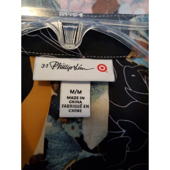 Phillip Lim 3.1 Womens Blouse Size M Floral Button-Up Long Sleeve NWOT - Picture 8 of 16